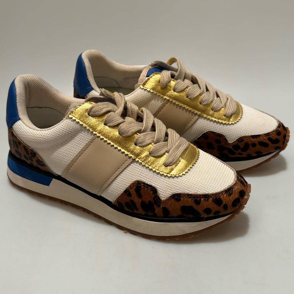 Greats Brooklyn Leopard Print Sneakers. Women’s Size 6. NEW